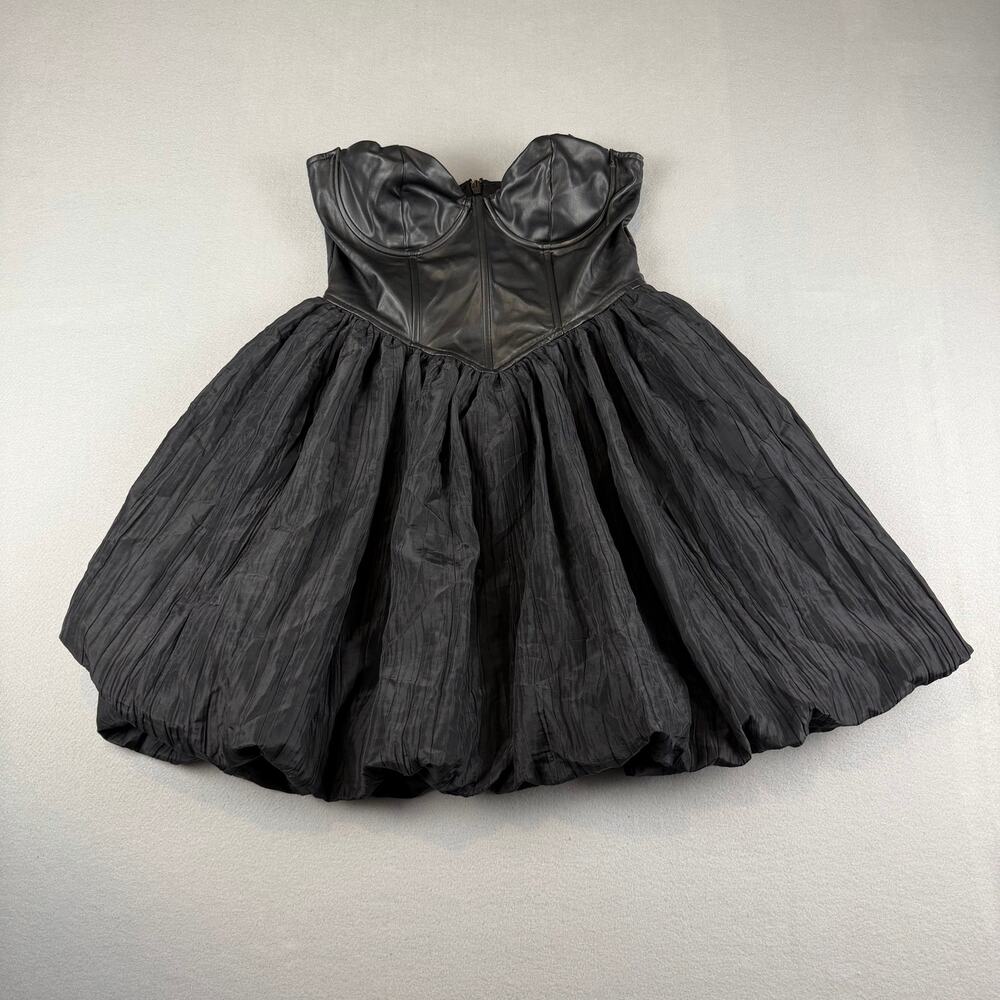Saint Genies Black Corset Bubble Mini Dress US 6